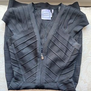 Herve Leger Black Bandage dress size XS